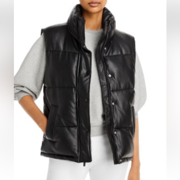 Marc New York Quilted Black Puffer Vest 
Size L NWOT P2P-23” Zipped Length-25” - Picture 1 of 7